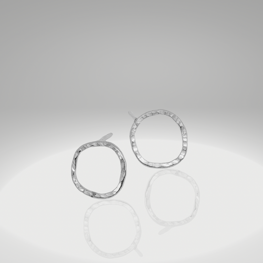 Radiant Circlet Studs -Sterling Silver Earring Studs - Aprilierre