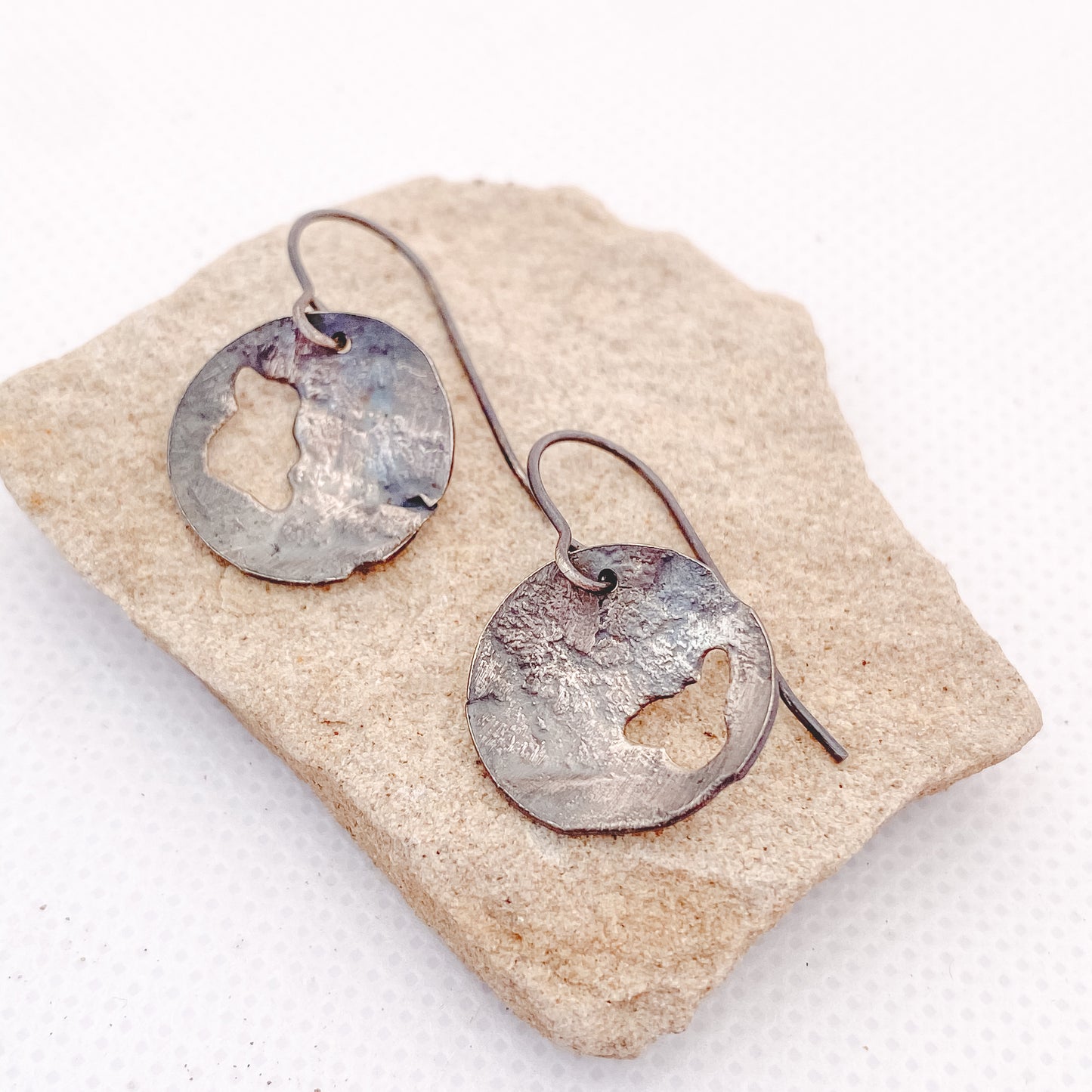 Sterling Silver Oxidized Earring Drops - Aprilierre
