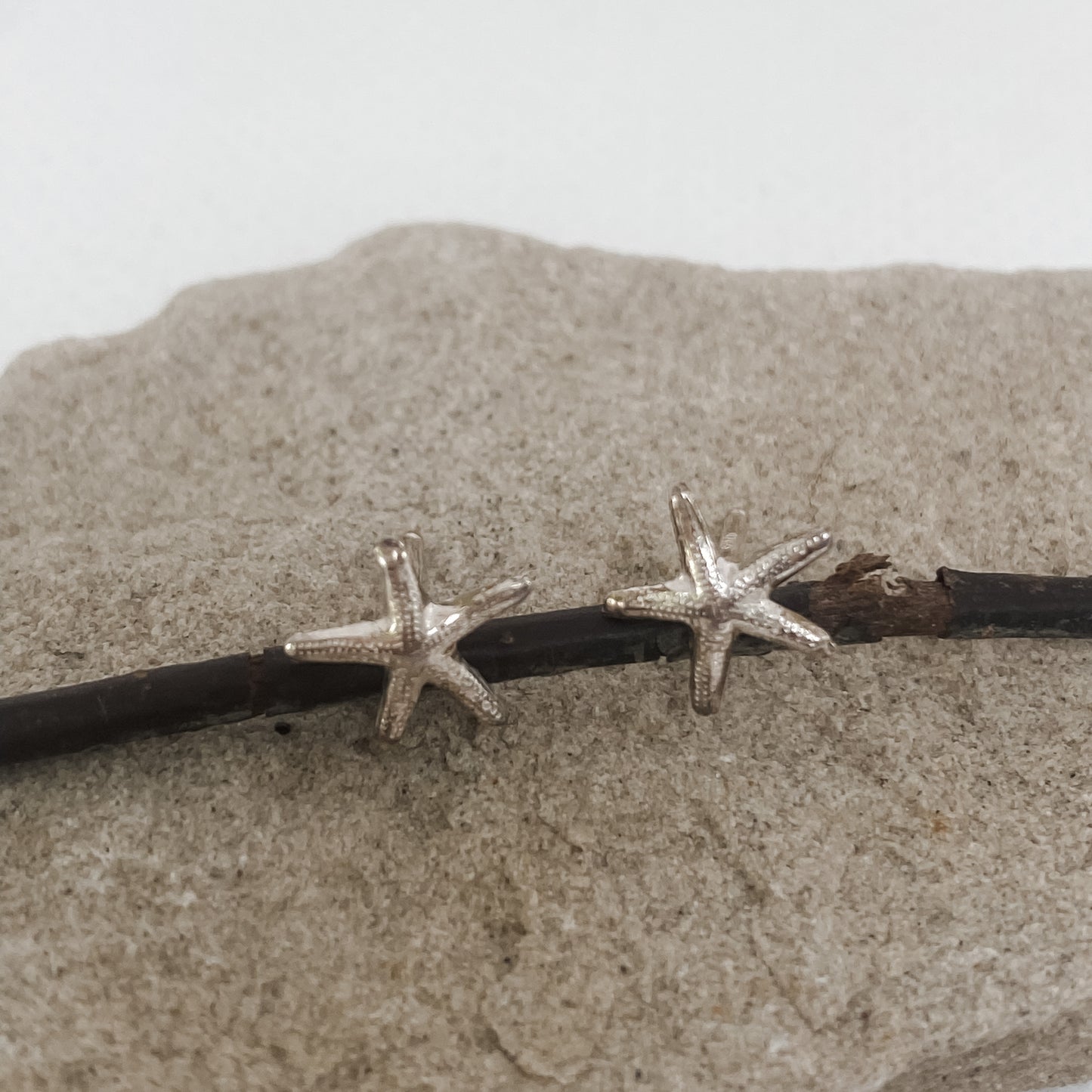 Sterling Silver Tiny Starfish Earring Studs - Aprilierre
