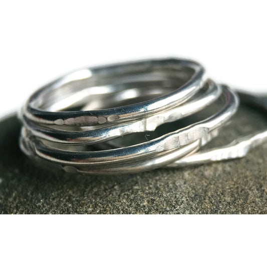 Stack Ring ~ Square Sterling Silver - Aprilierre