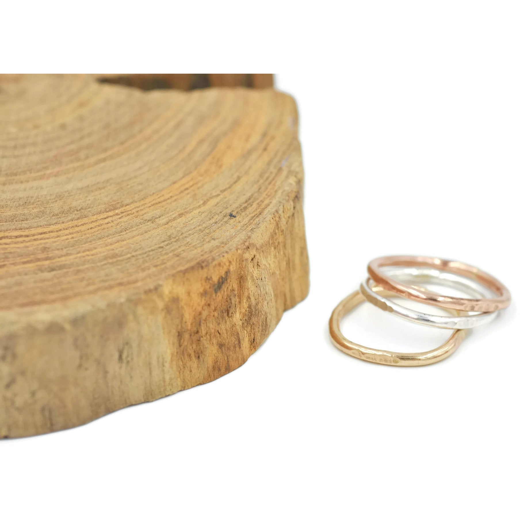Stacking Ring Mixed Metal Set of Three - Aprilierre