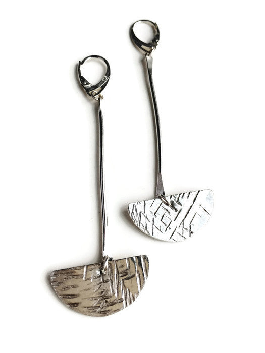 sterling silver pendulum earrings