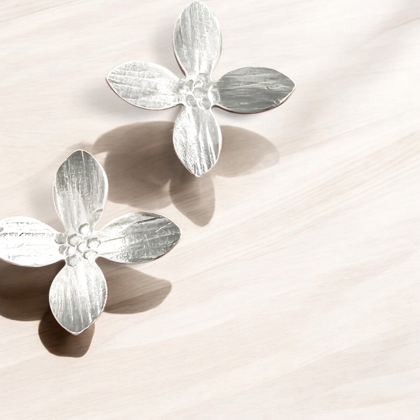 Plumeria Blooms-Sterling Silver Statement Studs