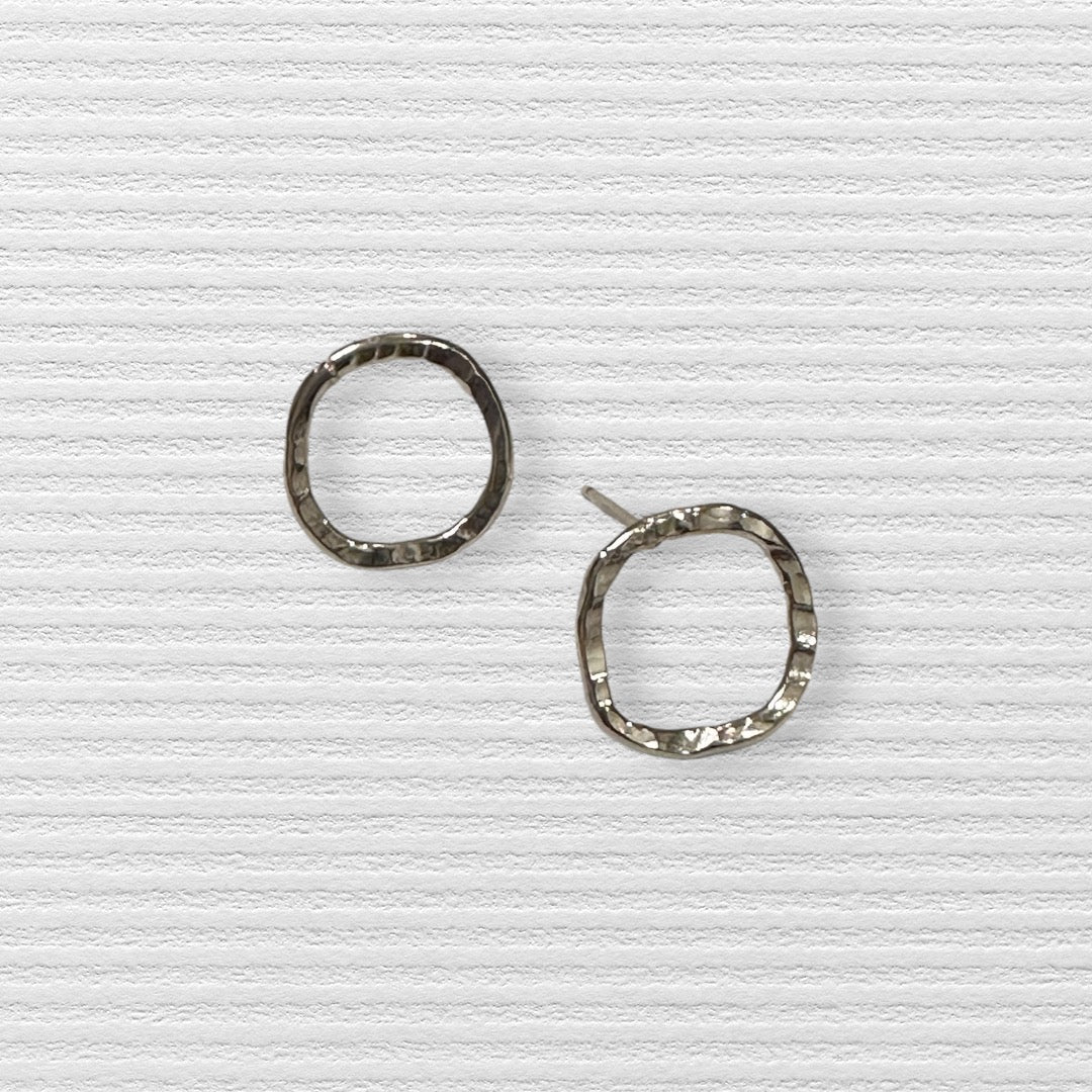 Radiant Circlet Studs -Sterling Silver Earring Studs