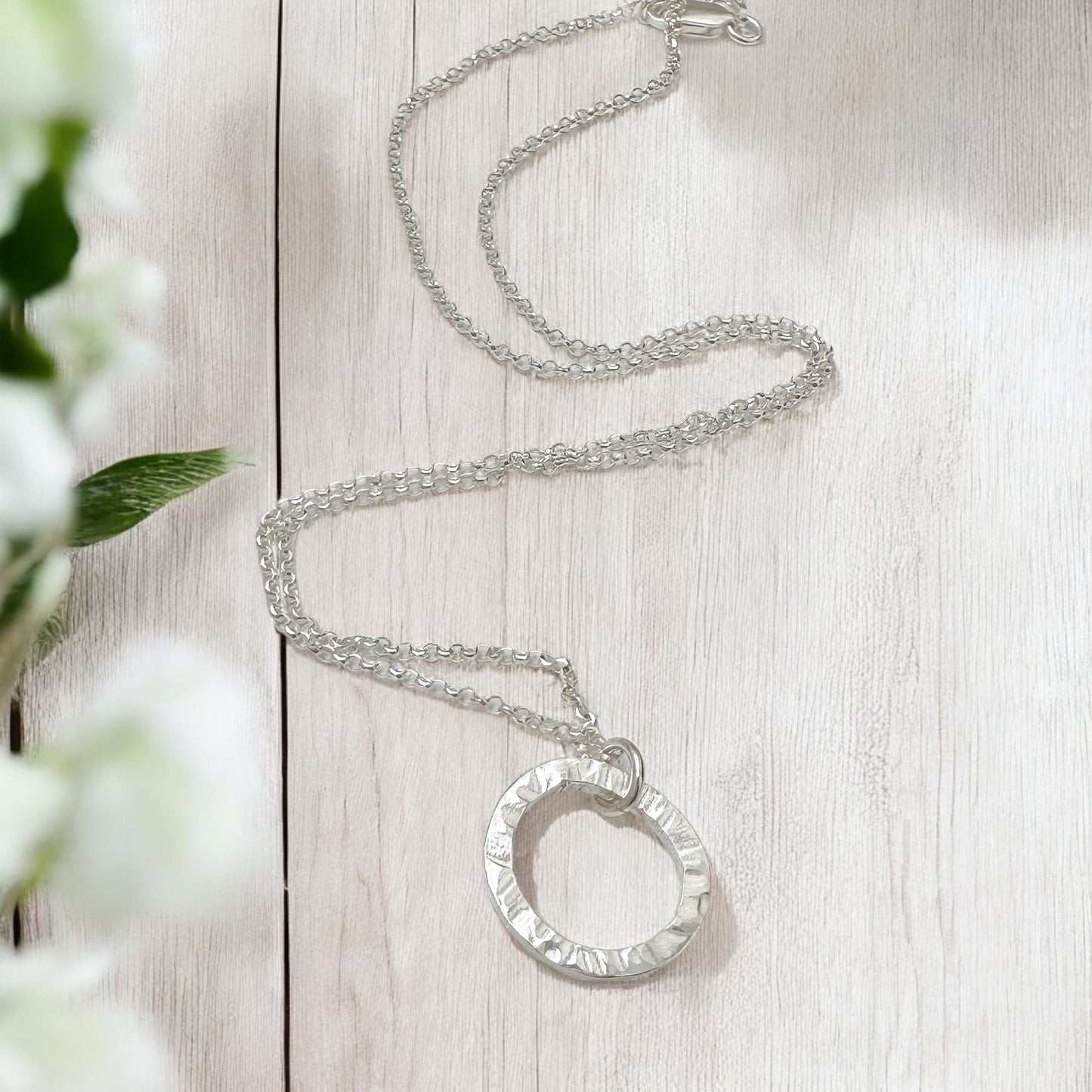 Perfectly Imperfect- Sterling Silver Pendant Necklace