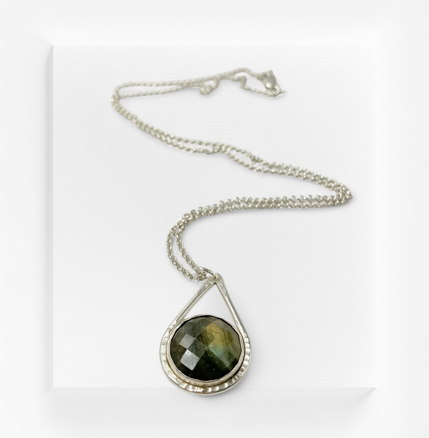 Forest Light- Sterling Silver Labradorite Pendant Necklace