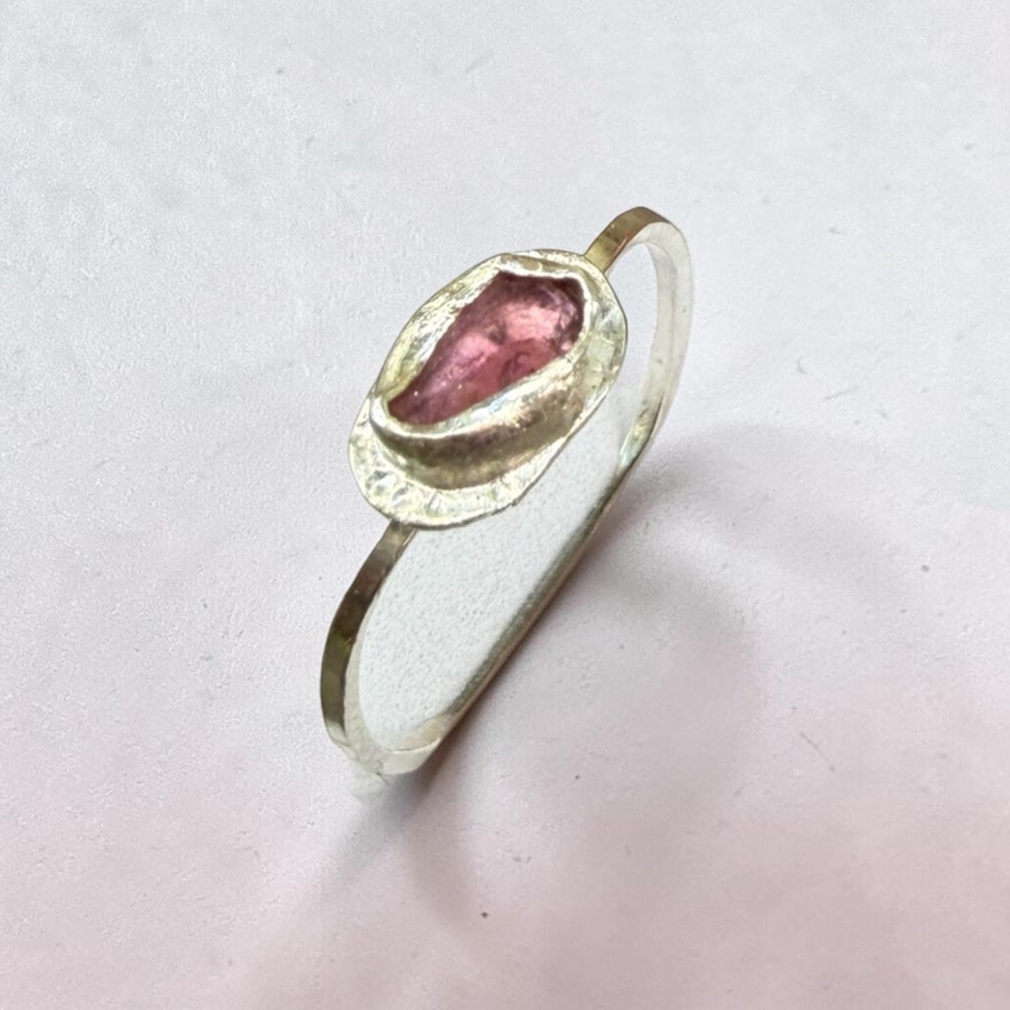 Rhubarb Slushie-Sterling Silver Ring Size 9.25 - Aprilierre