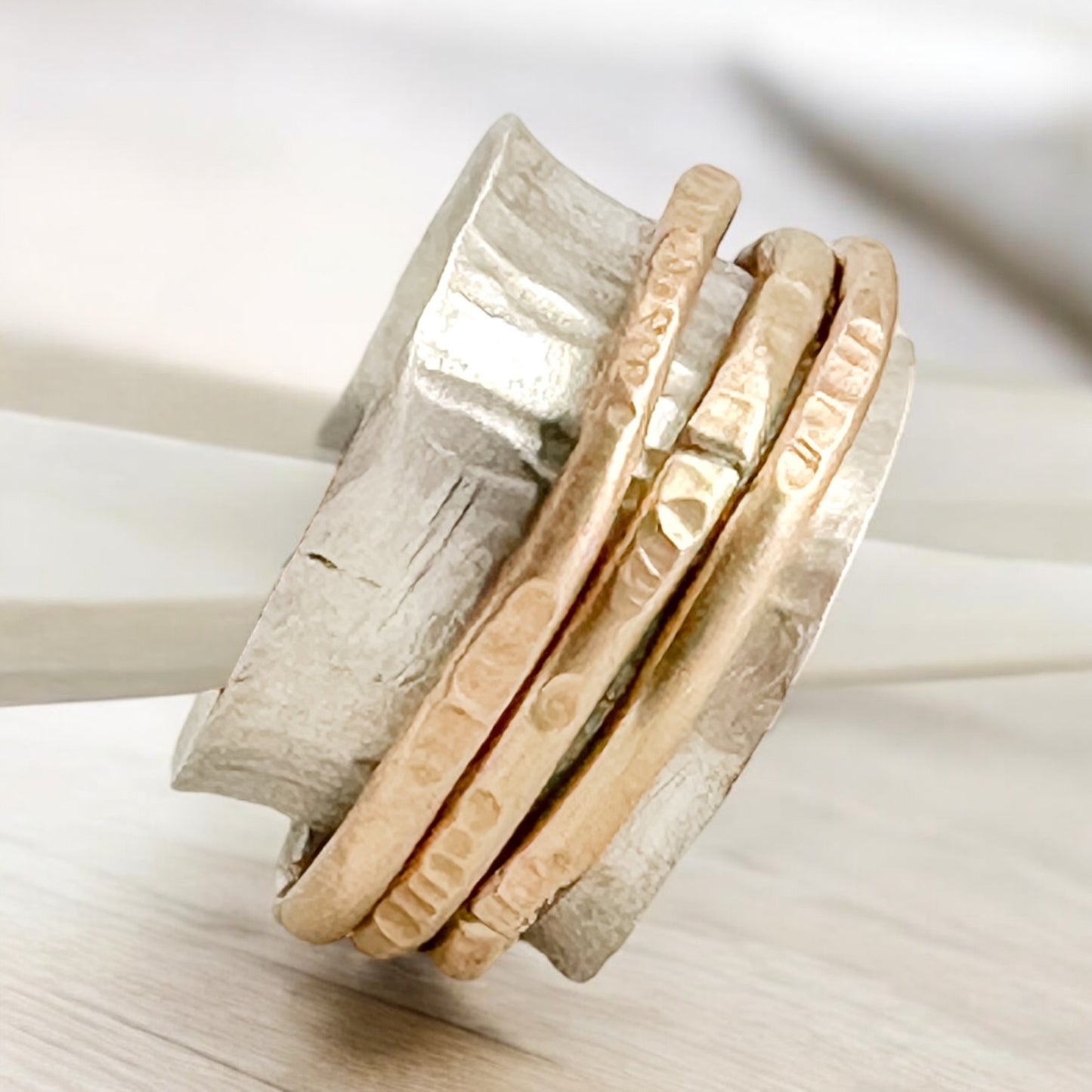 Meditative Moments-Sterling Silver Spinner Ring