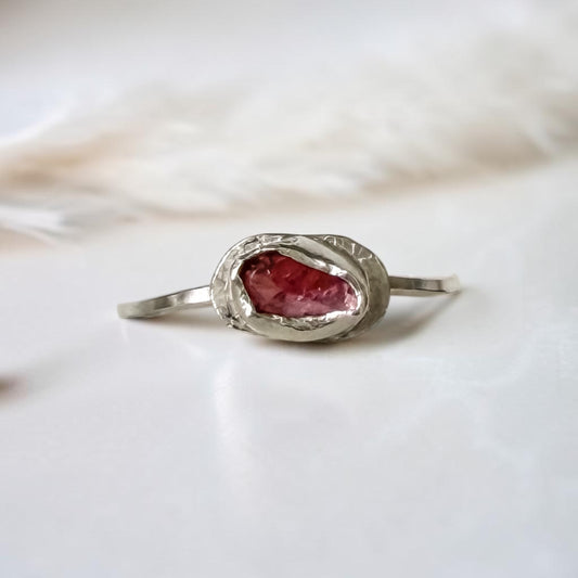 Rhubarb Slushie-Sterling Silver Ring Size 9.25 - Aprilierre