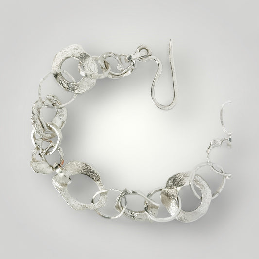 Reclaim – Handmade Sterling Silver Link Bracelet - Aprilierre