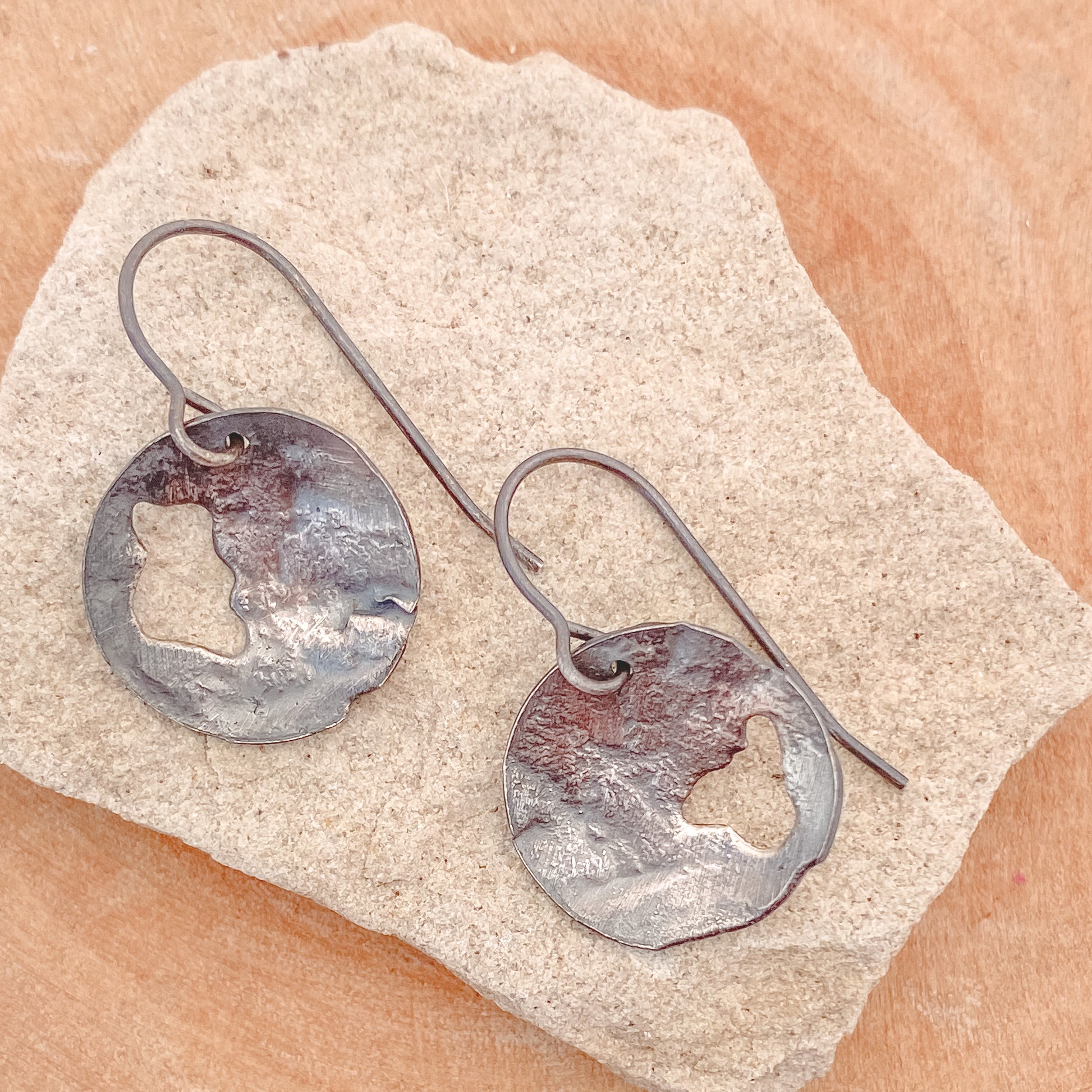 Sterling Silver Oxidized Earring Drops - Aprilierre