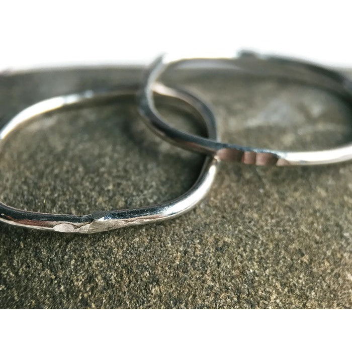 Stack Ring ~ Square Sterling Silver - Aprilierre